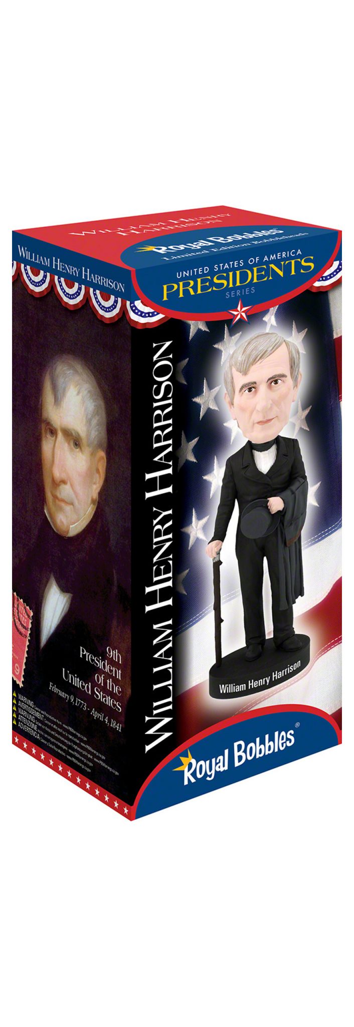 William Henry Harrison Bobblehead - Royal Bobbles